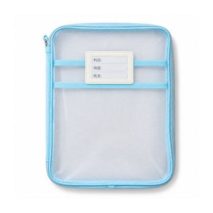 Portable Expanding File Folder Organizer for A4 Documents - Blue