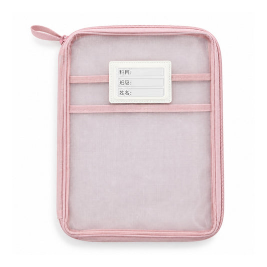 Portable Expanding File Folder Organizer for A4 Documents - Pink