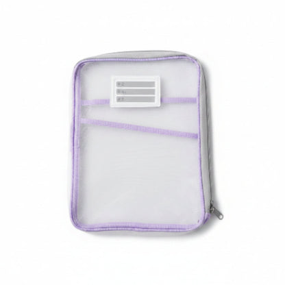 Portable Expanding File Folder Organizer for A4 Documents - Purple