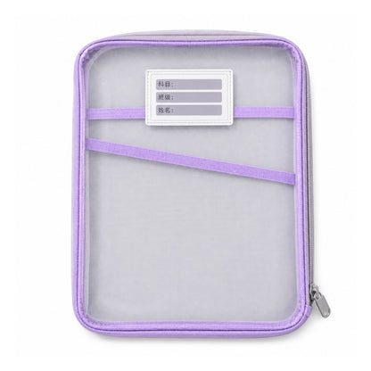 Portable Expanding File Folder Organizer for A4 Documents - Purple