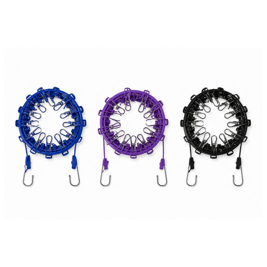 Portable Retractable Clothes Line – Travel Drying Line with Built-In Clips
