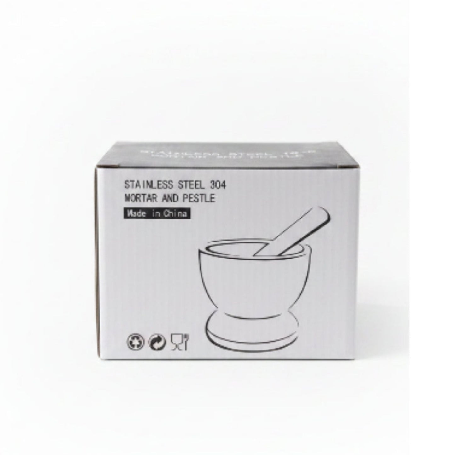 Premium 18/8 Stainless Steel Mortar & Pestle Spice Grinder Set