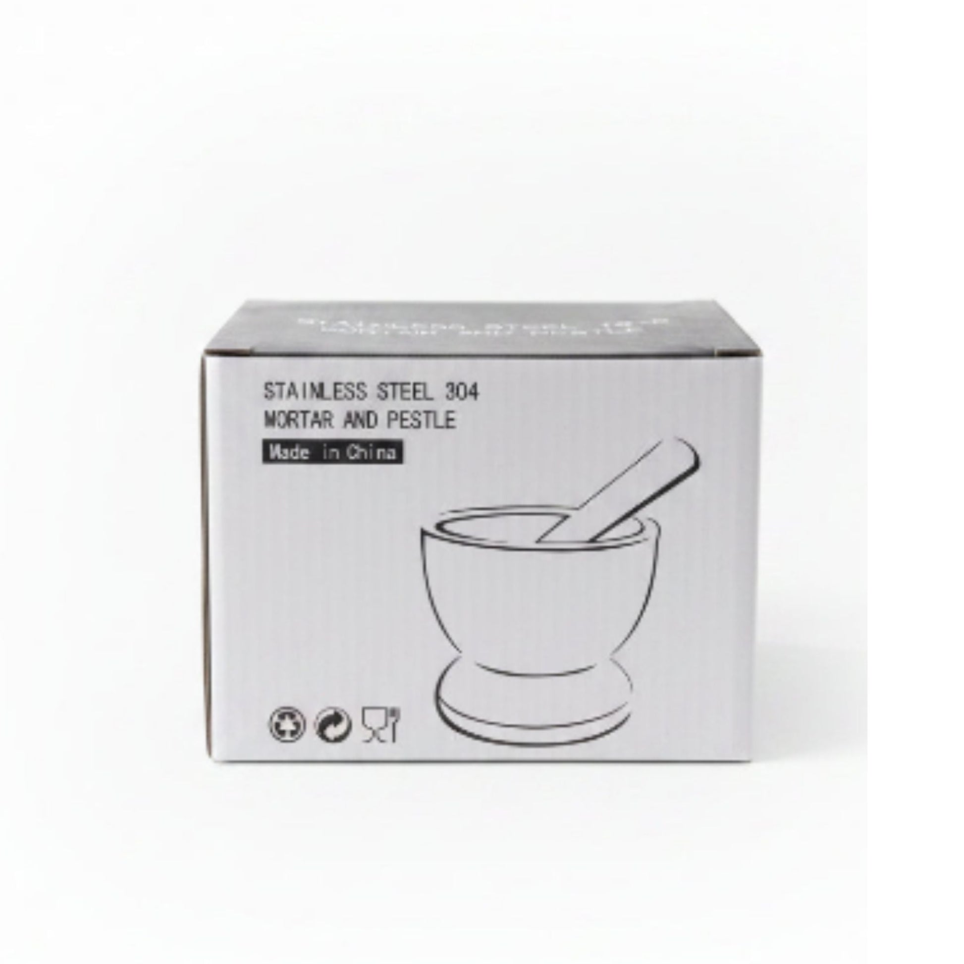 Premium 18/8 Stainless Steel Mortar & Pestle Spice Grinder Set