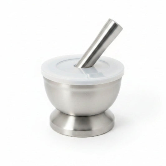 Premium 18/8 Stainless Steel Mortar & Pestle Spice Grinder Set