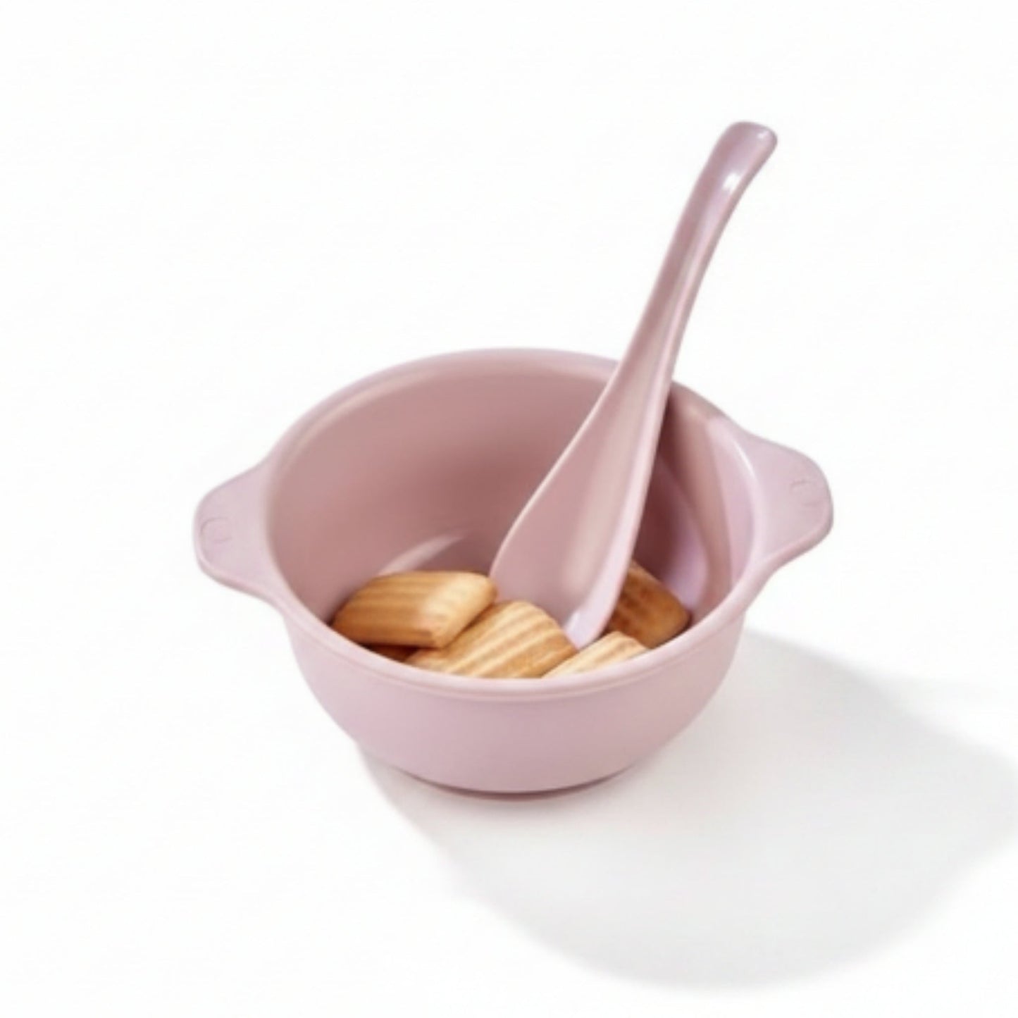 Qlux Plastic Divided Plate with Bowl and Cutlery