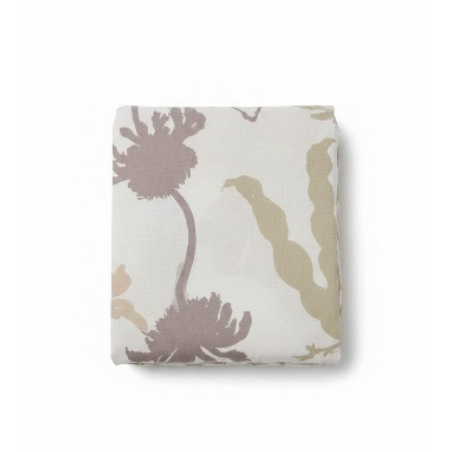 Queen Duvet Cover Set - 100% Cotton - Purple & Beige Floral