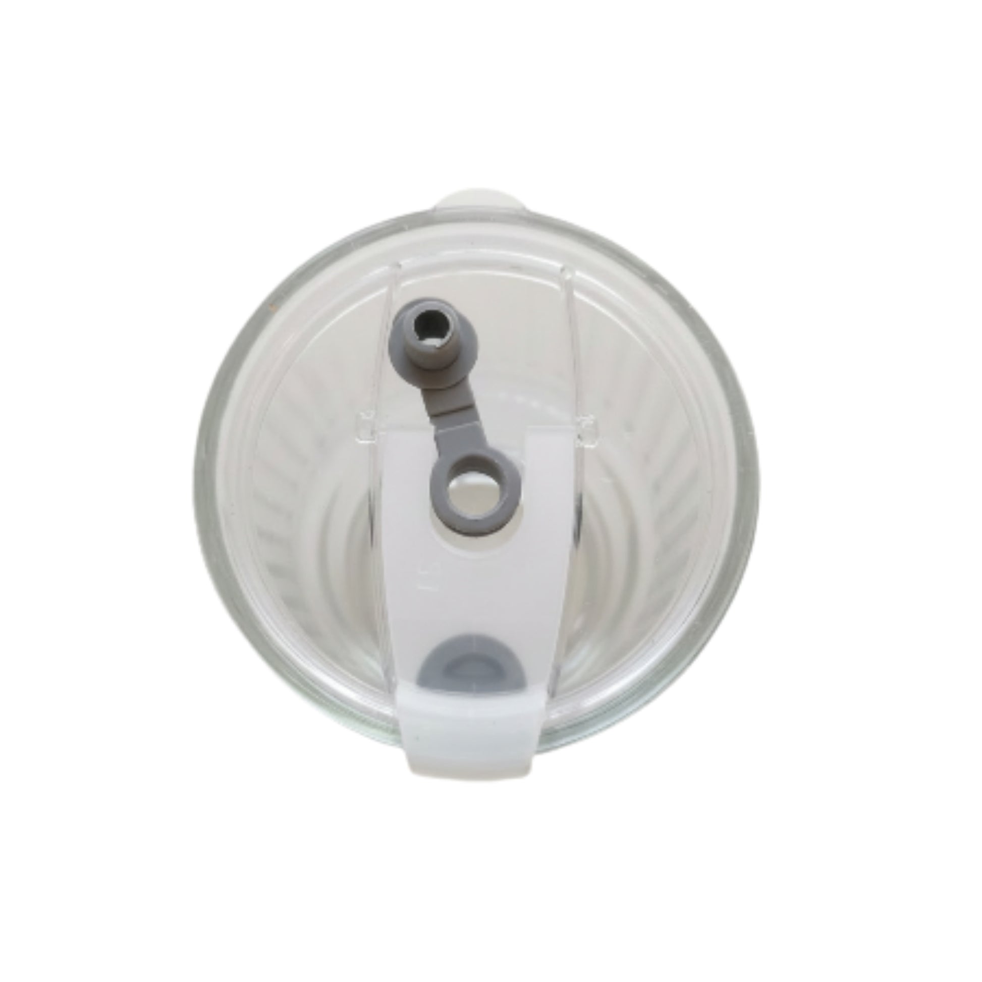 Rainbow Dotted Glass Cup with Lid & Straw 400ml | Reusable Iced Coffee Tumbler Lid On White Background