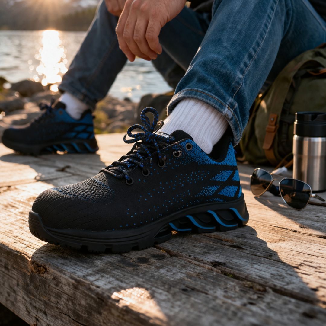 Rambler Steel Toe Sneaker - Blue