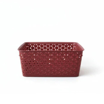 Rattan Plastic Baskets 29x19x10cm