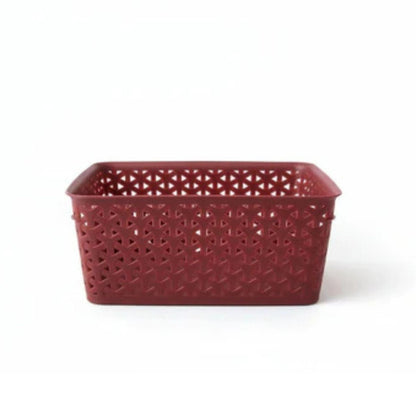 Rattan Plastic Baskets 29x19x10cm