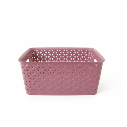 Rattan Plastic Baskets 29x19x10cm
