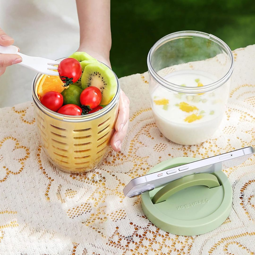 Portable Reusable Fruit Snack Cup Lifestyle