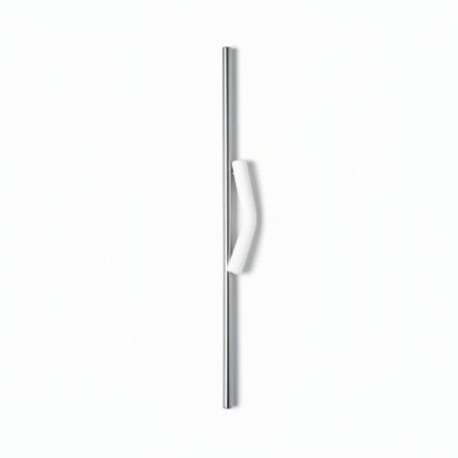 Reusable Stainless Steel Straw with Silicone Tip – 28.5cm Extra Long Metal Drinking Straw