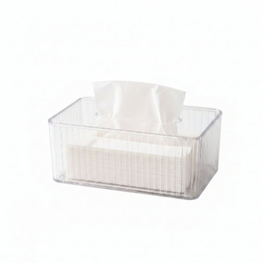 Ribbed Acrylic Tissue Box