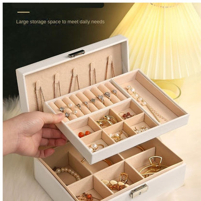 Double Layer PU leather Jewlery Box