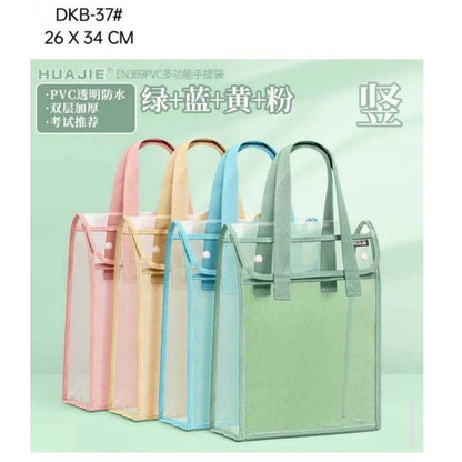 Transparent Vertical Document Bag 26x34cm