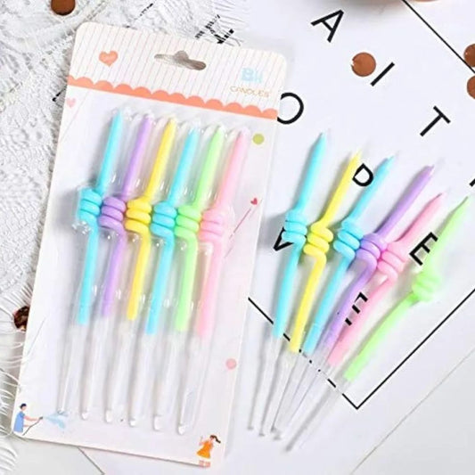 6pc Twirly Candles