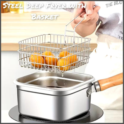 Stainless Steel Fryer With Basket