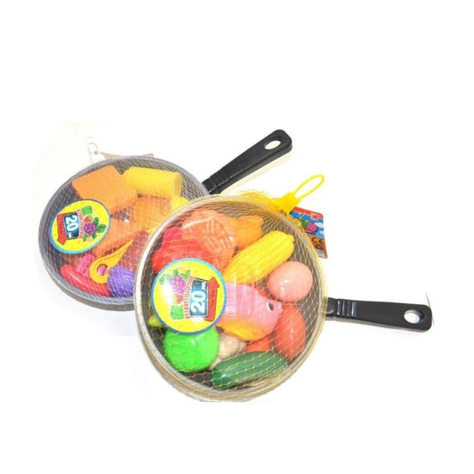 12pc Plastic Pan With Toys