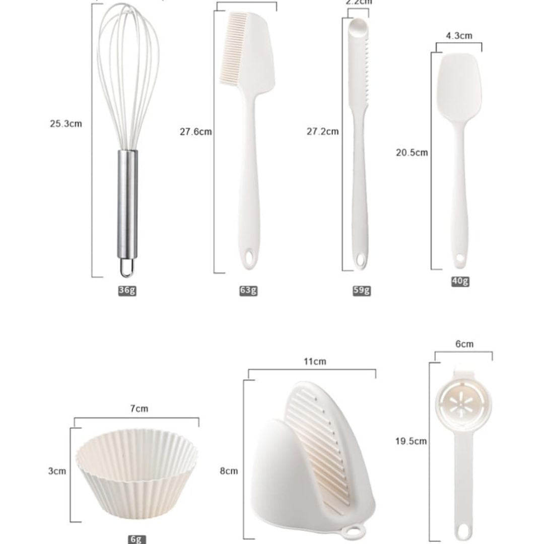 22pc Silicone Baking Set
