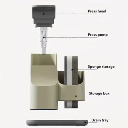 2 In 1 Soap Dispenser With Storage