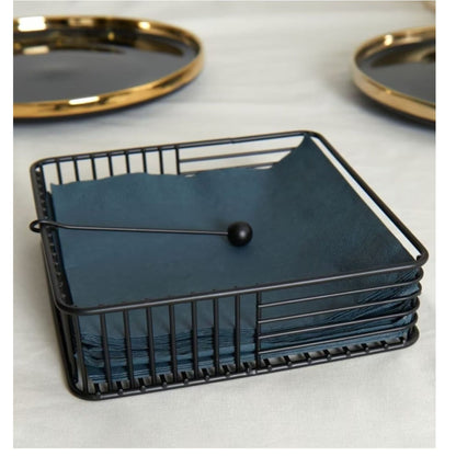 Metal Square Napkin Holder 17.5x6cm