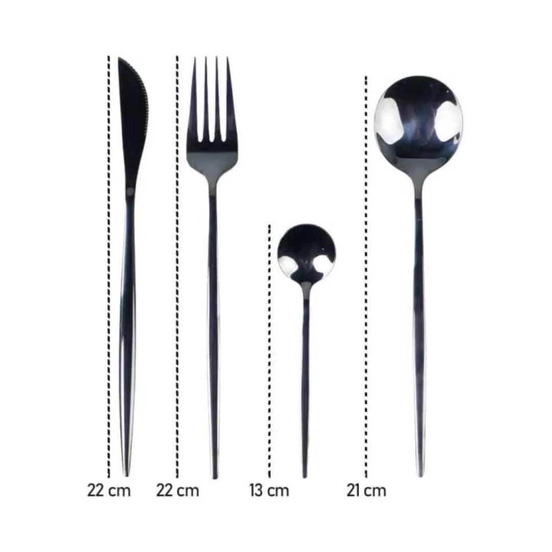 24pc Stainless Steel Utensil