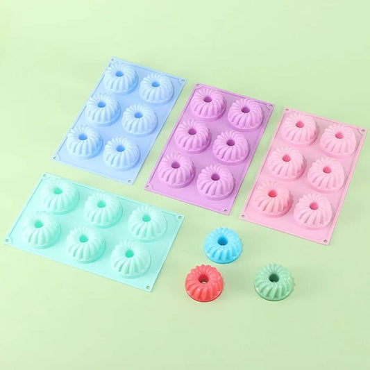 Silicone 6 Slot Bundt Mould