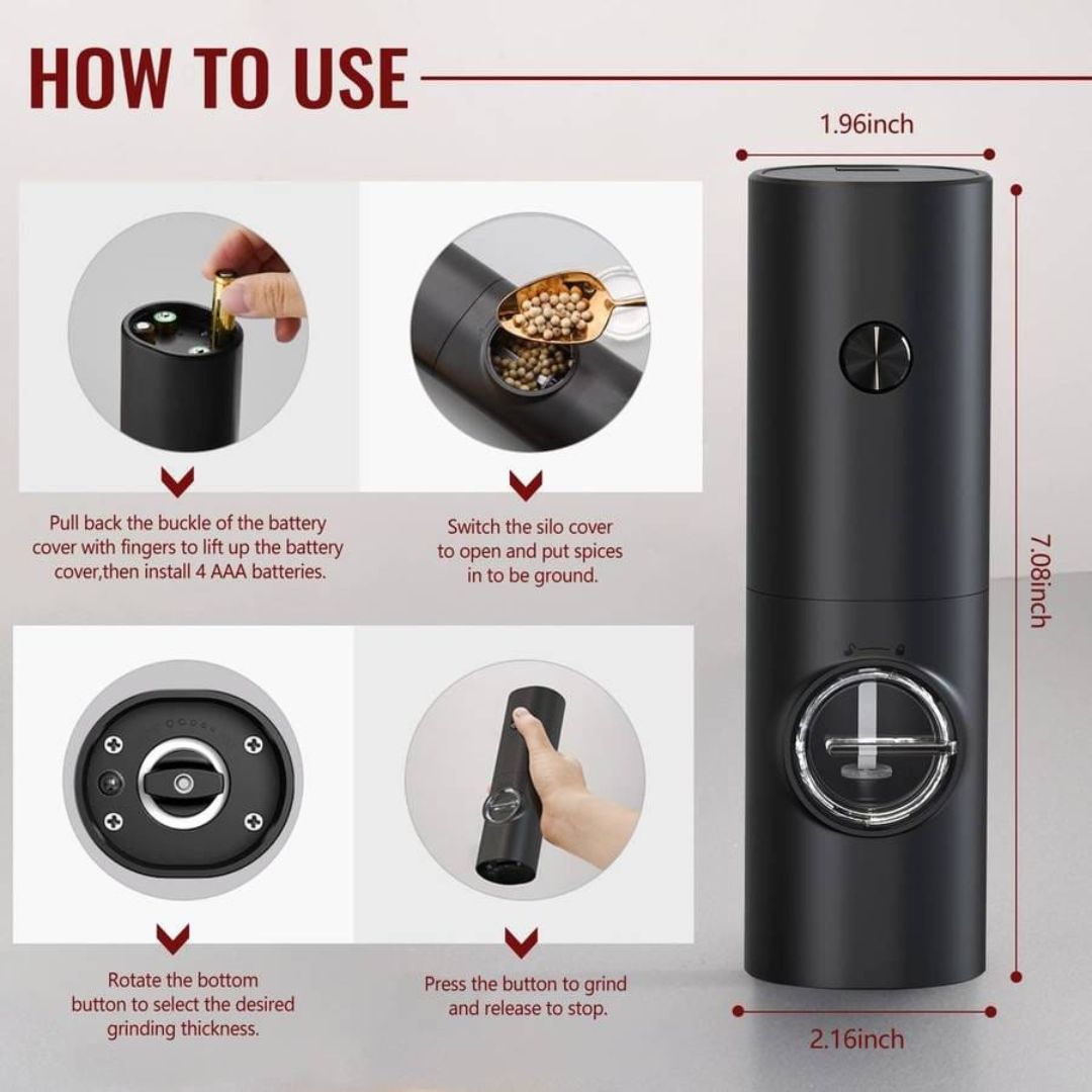 2 in 1 Salt And Pepper Grinder