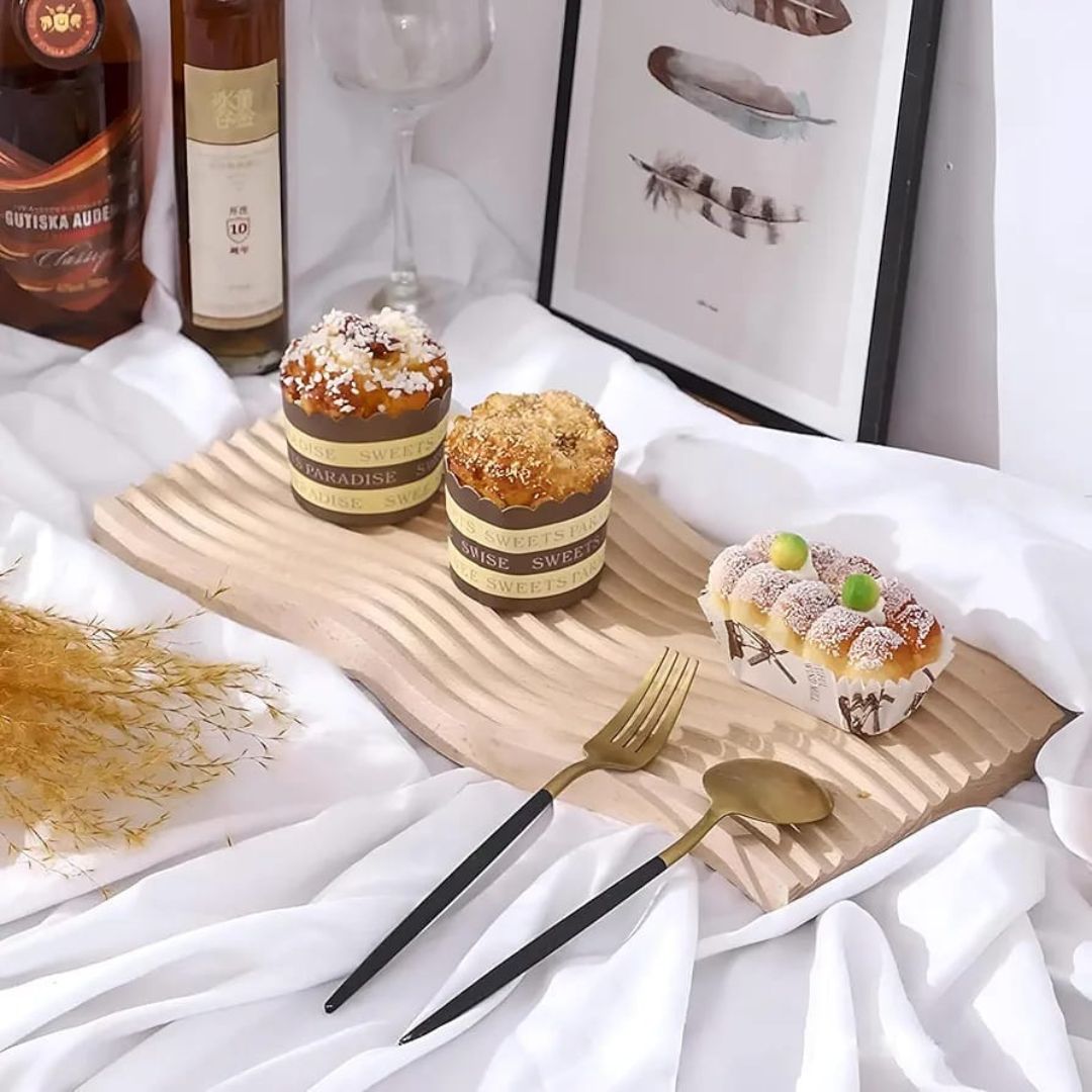 Trendy Wavy Wooden Board