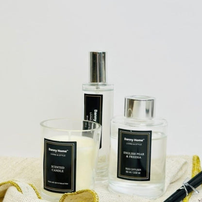 Danny Home 3pc Diffuser,Candle And Room Spray Set