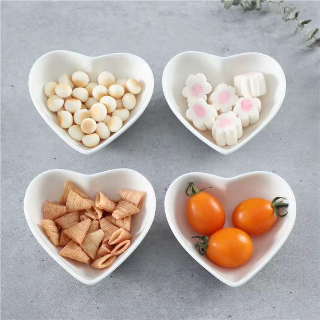 10pc Mini Heart Sauce Bowls