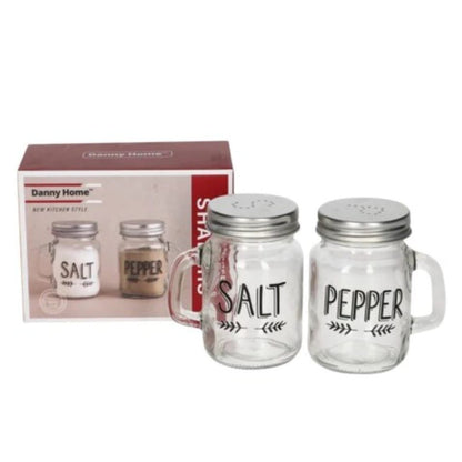 Danny Home 2pc Glass Salt And Pepper Shaker 120mlx2