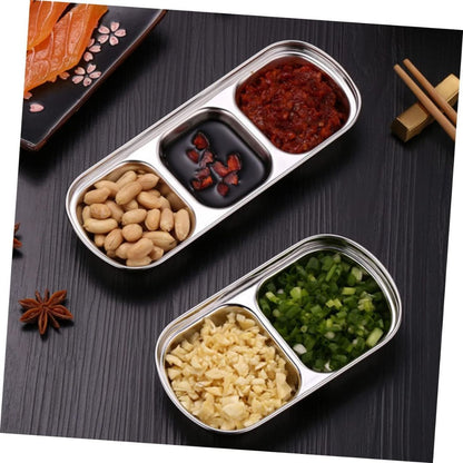 Stainless Steel Divided Condiment Holder