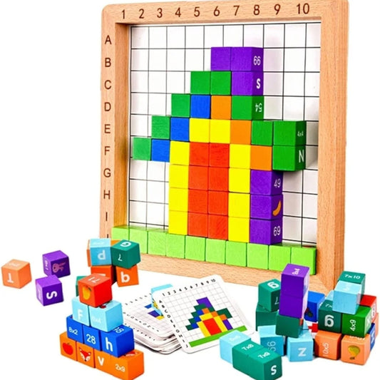 Danny Home Wooden Digital Building Blocks