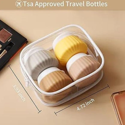 4pc Silicone Travel Jars 40ml