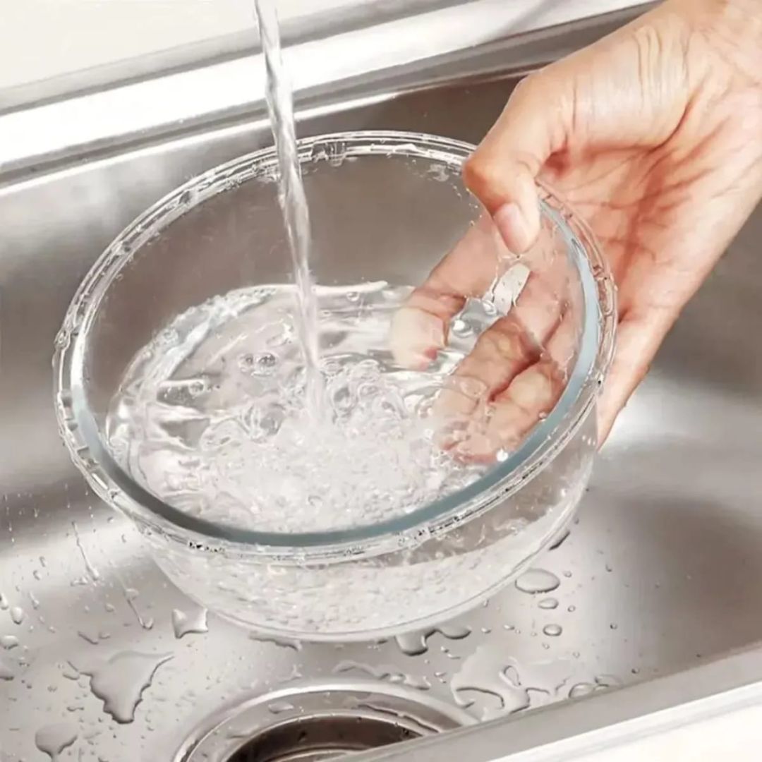 3pc Glass Round Storage With Bamboo Lid