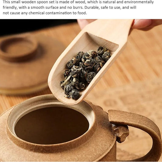 6pc Wooden Mini Spoons