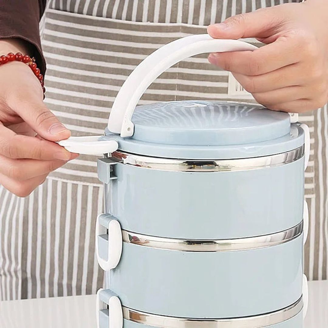 Stainless Steel Food Flask 4 layer