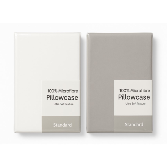 Chainstore Microfibre Pillowcases- Standard