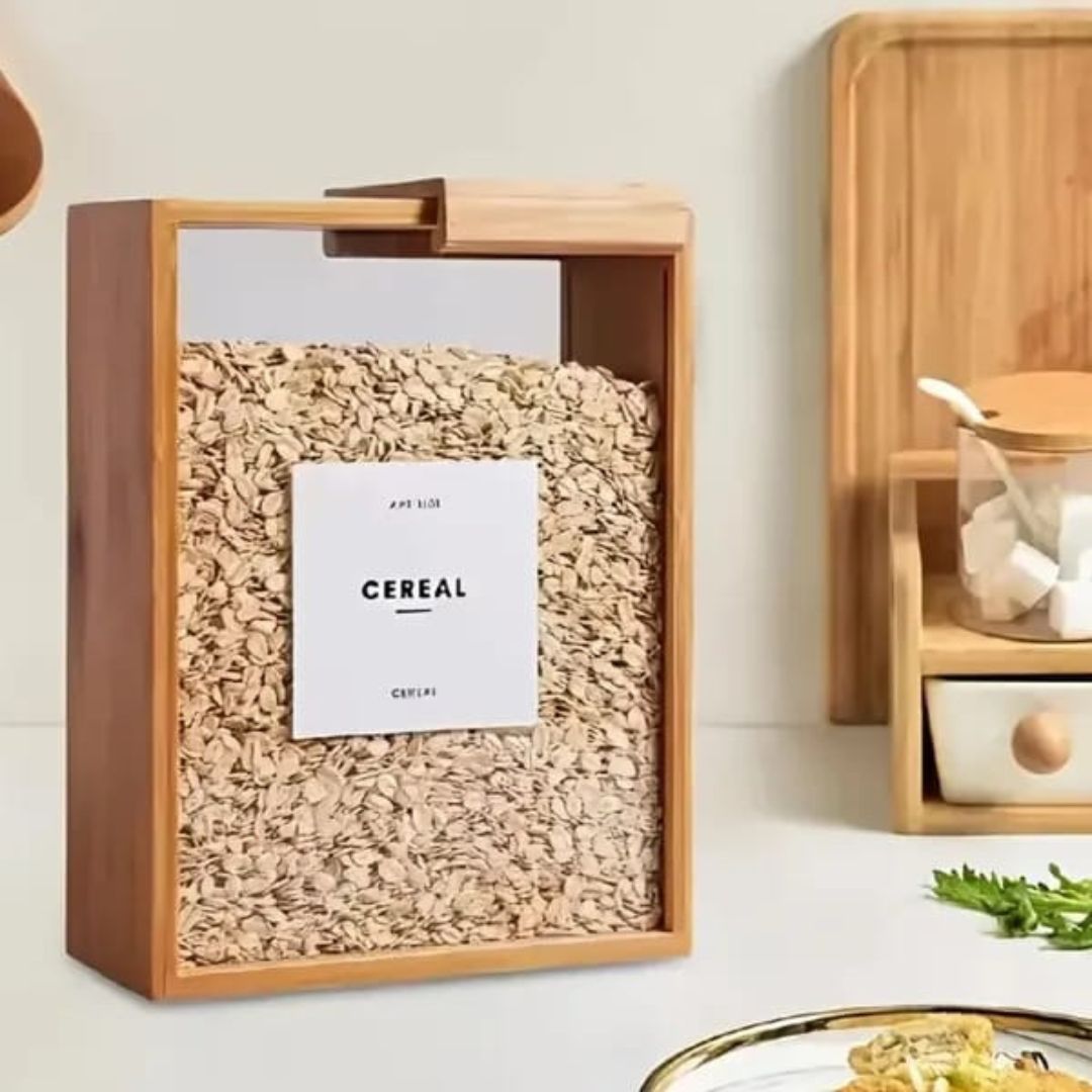 Bamboo Cereal Dispenser