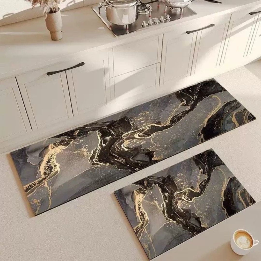 2pc Rubber Kitchen Mat