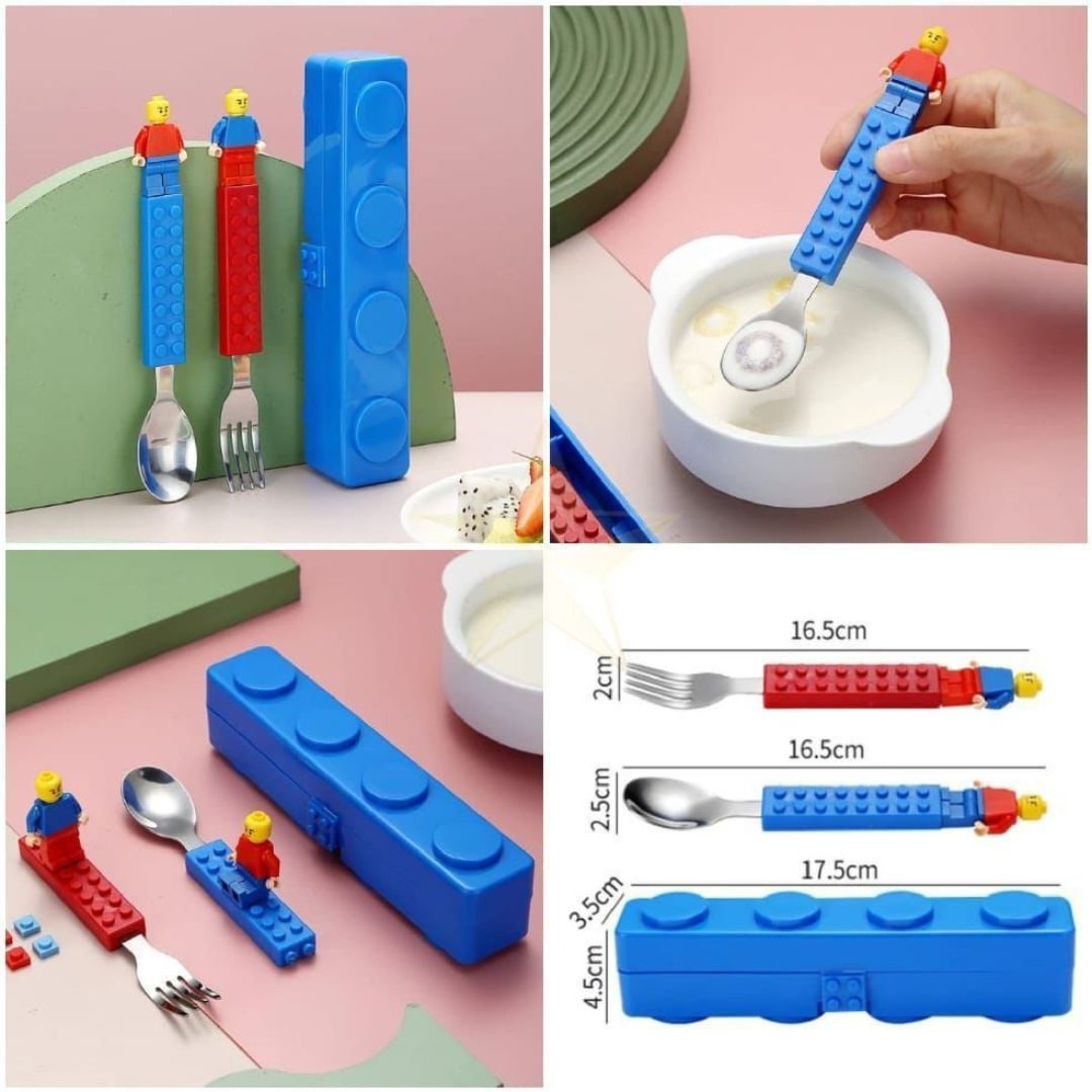 2pc Lego Cutlery Set