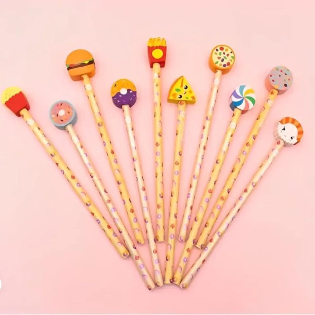 10pc Fast Food Eraser In Box