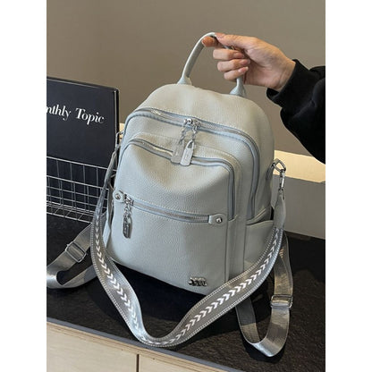 Women PU Leather Backpack