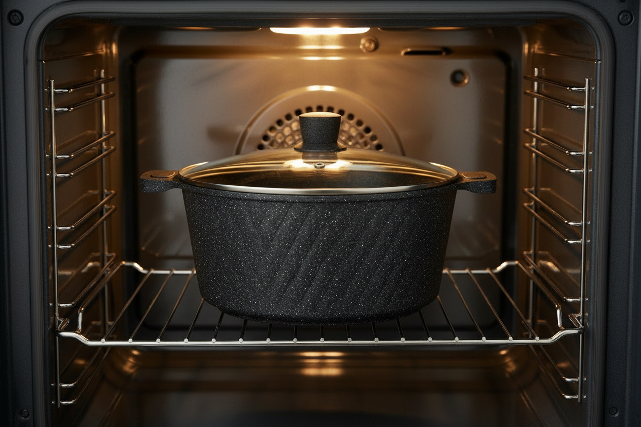 8pc Tissolli Cast Aluminium Set with Glass Lids