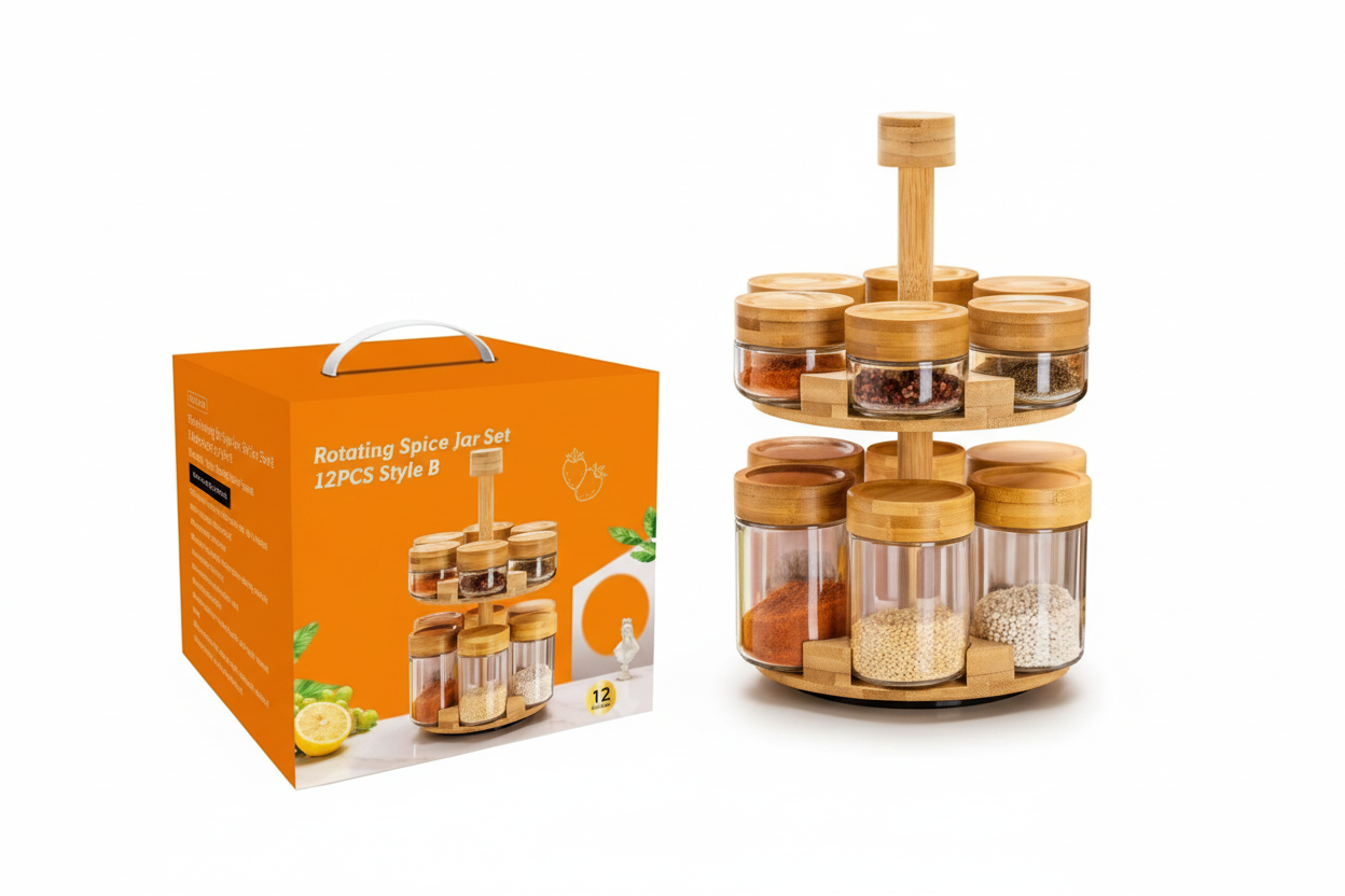 Rotating Spice Jar 12pc