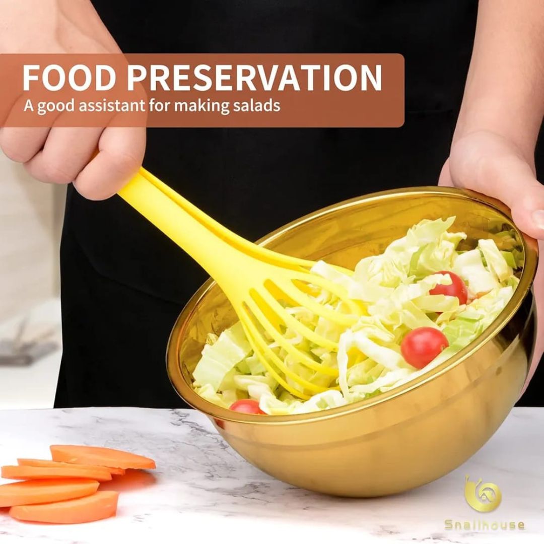 Stainless Steel Gold Mixing Bowl