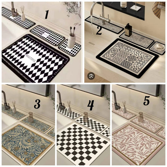 4pc Sink Mat