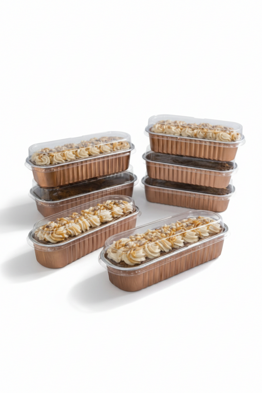 50pc Rosegold Aluminum Container With Lid